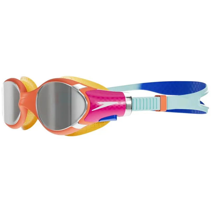 Speedo Biofuse 2.0 Mirror Junior Goggles Cobalt/Blue/Orange/Chrome-1
